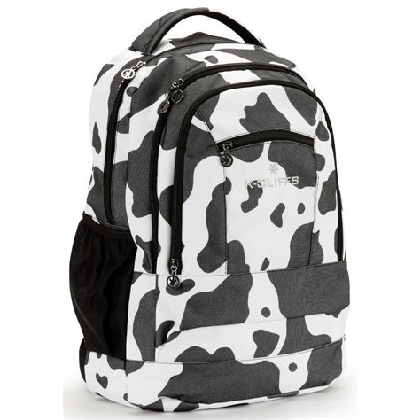 cow print north face backpack.